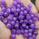 紫干青老型珠玉石散珠紫色石英岩玉路路通隔珠饰品配件手工珠子