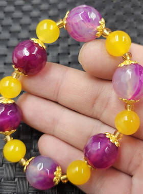 包邮15毫米枚红色玛瑙玉石手链