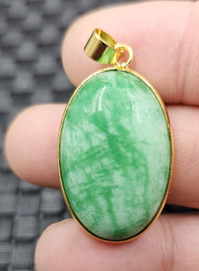 翡翠玉干青蛋形玉石挂件