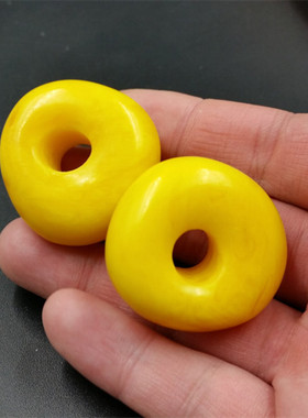 平安扣鸡油黄蜜蜡吊坠新款特价