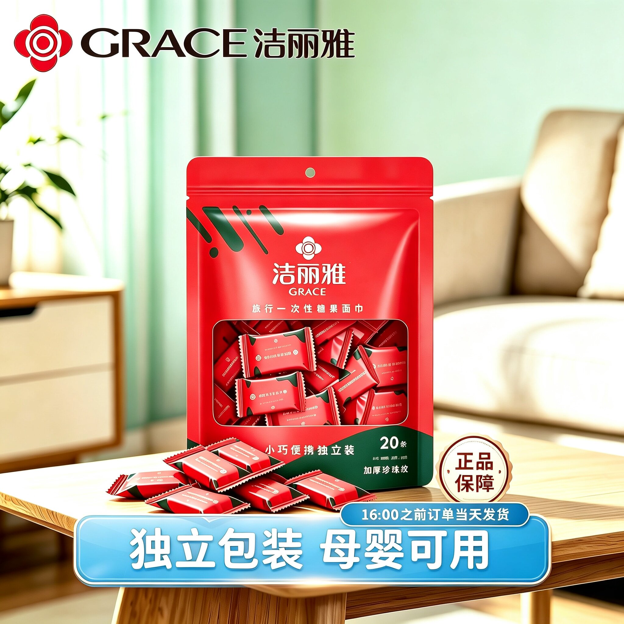 洁丽雅一次性压缩毛巾加大加厚洁面巾独立包装旅游必备神器洗脸巾