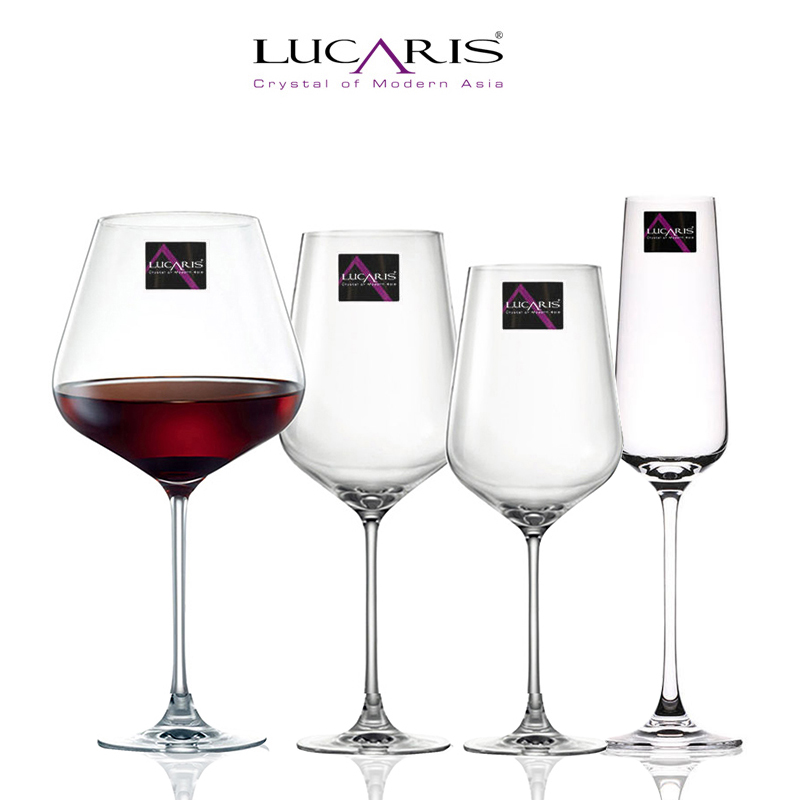进口lucaris波尔多红酒杯水晶玻璃大号勃艮第高脚葡萄酒杯子家用