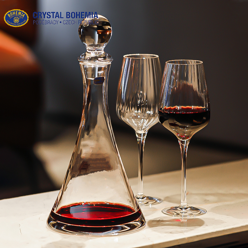 捷克进口水晶玻璃红酒醒酒器家用轻奢高档奢华葡萄酒分酒壶套装