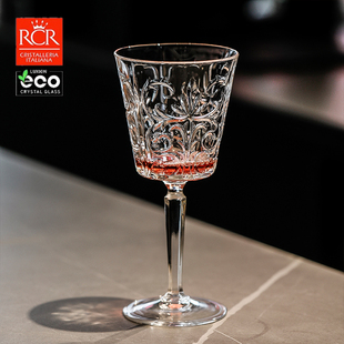 意大利进口RCR欧式 复古红酒杯子家用高档水晶玻璃高脚白葡萄酒杯