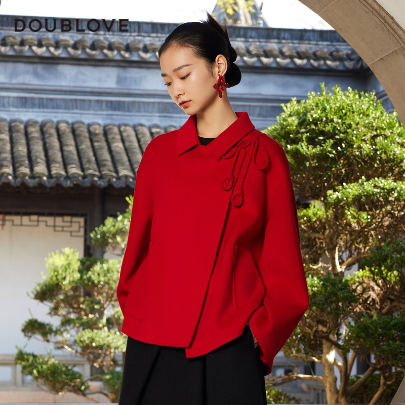 【轻暖国风】甜美羊毛双面呢大衣