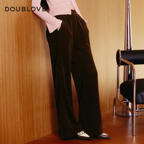 通勤显瘦阔腿裤DOUBLELOVE