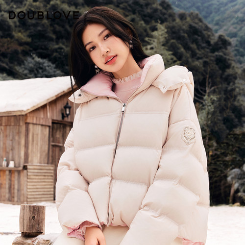 【泡芙羽绒服】连帽外套白鸭绒