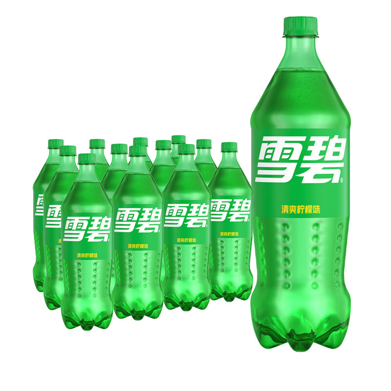可口可乐雪碧1.25L*2瓶整箱雪碧柠檬味汽水碳酸饮料家庭分享装