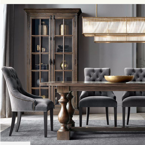 北美黑胡桃全实木原木大板桌美式