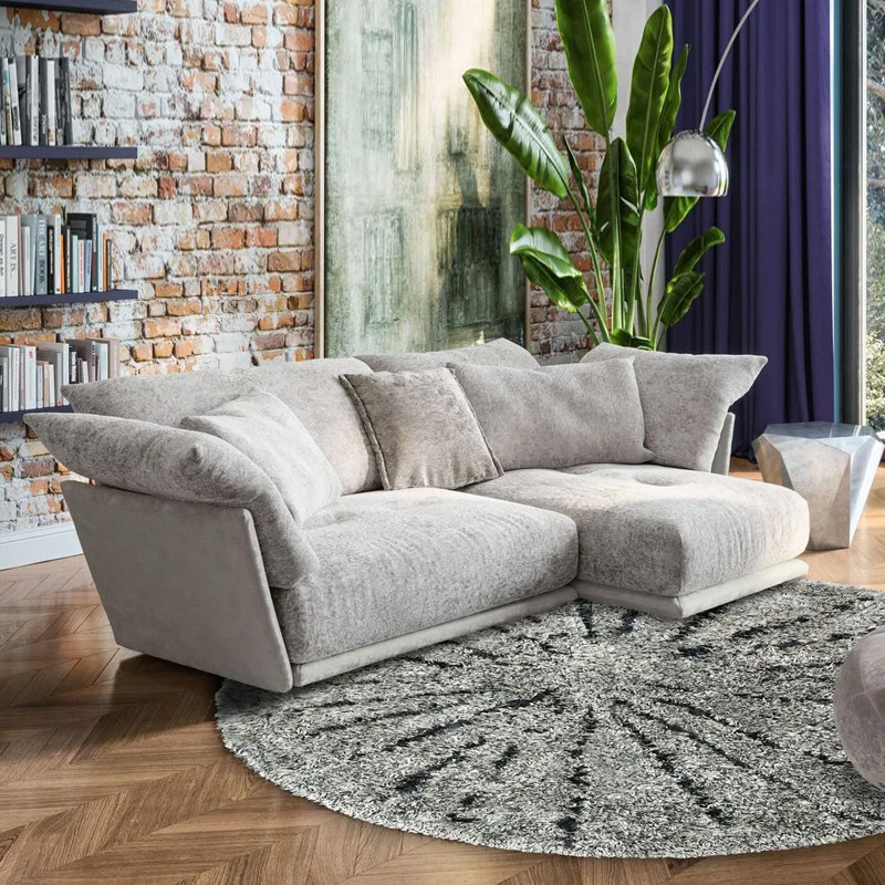 Degas德加定制意大利高端别墅大平层客厅布艺沙发靠背转角大户型