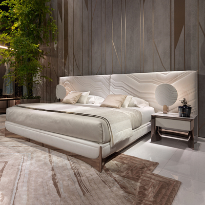 德加现代简约材质可定制床