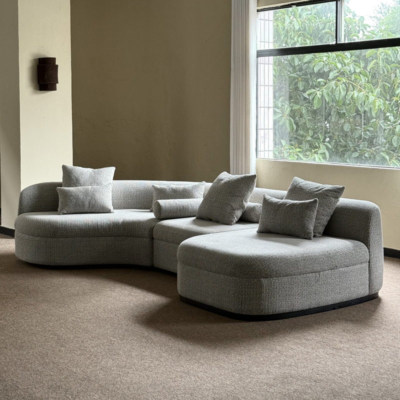 Degas德加意式Baxter Piaf沙发别墅大平层客厅大组合弧形布艺