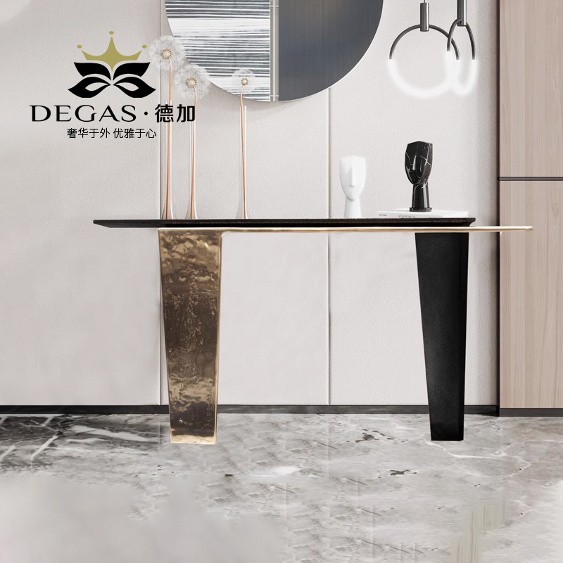 degas玄关台轻奢风做旧设计感