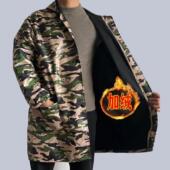 外穿女中长款 加绒加厚罩衣防水防油男款 围裙工作服女干活带帽冬季