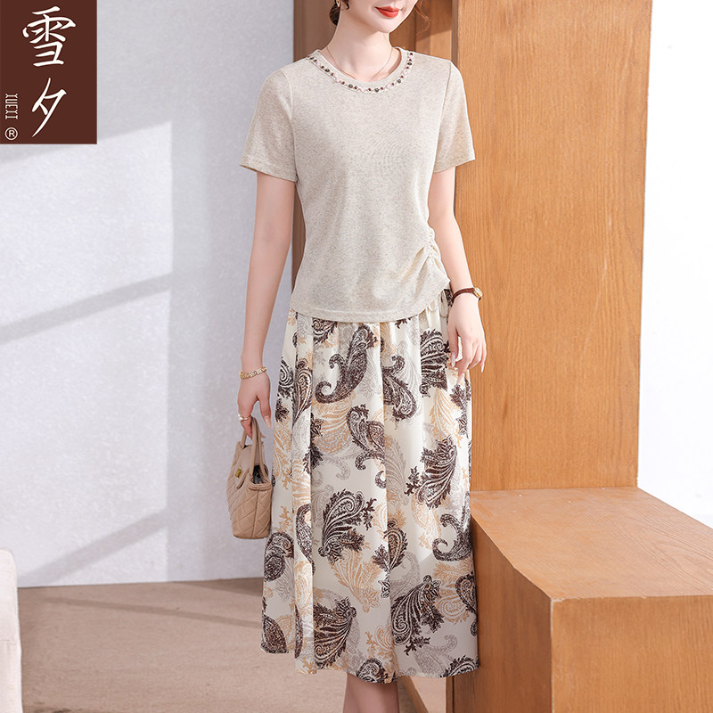 妈妈小衫夏装2026新款洋气半中老年女装