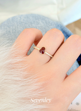 新品【红葫限定】新年红！精致葫芦福禄锆石戒指开口戒