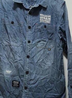 IZZUE NHIZ牛仔衬衫 自定85新，M码外观如图售出 议价