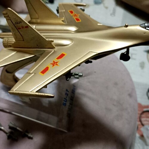 1/100俄罗斯战斗机Su-27苏27仿真合金军事飞机模型成 议价