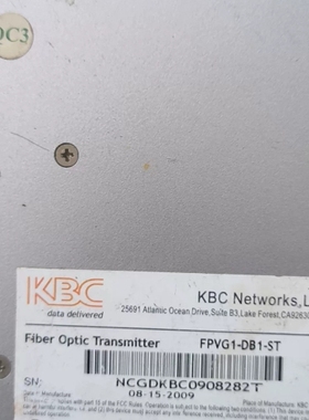 KBC光纤发射机，型号FPVG1-DB1-ST，成色如图，实 议价