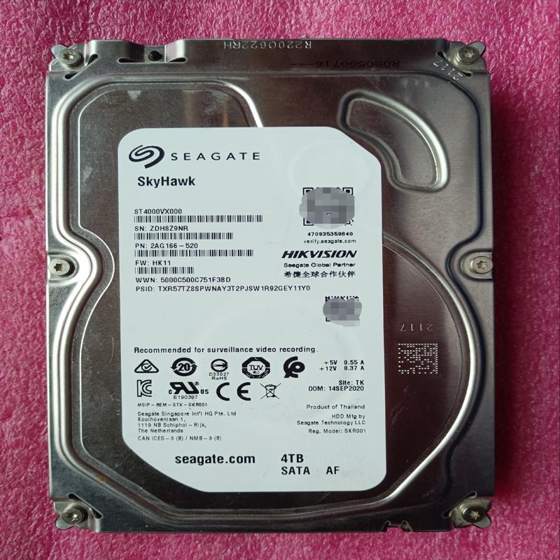 二手拆机ST4000VX000监控盘，容量：4TB硬(议价）