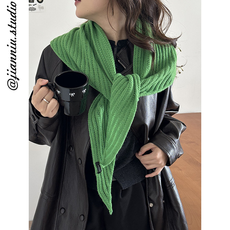 韩版文艺百搭纯色针织三角披肩女秋冬季时髦氛围感多功能保暖围巾,服饰配件/皮带/帽子/围巾,围巾/丝巾/披肩,淘宝优惠券,粉丝福利购,淘宝优惠卷