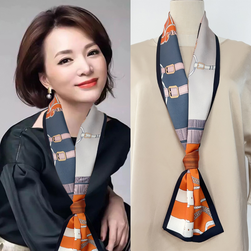 春夏秋季洋气时尚韩版女丝巾百搭