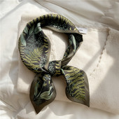 尖角飘带小长条领巾女百搭复古春夏季 围巾头巾绑带丝巾 韩国薄款