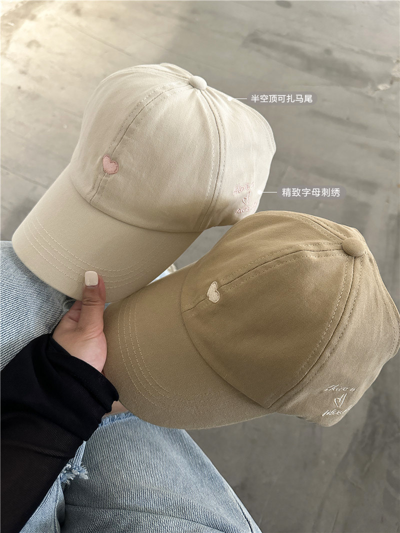 出游女生春夏可扎马尾棒球帽防晒