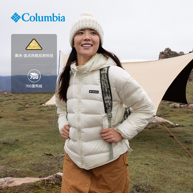哥伦比亚金点热能保暖羽绒服