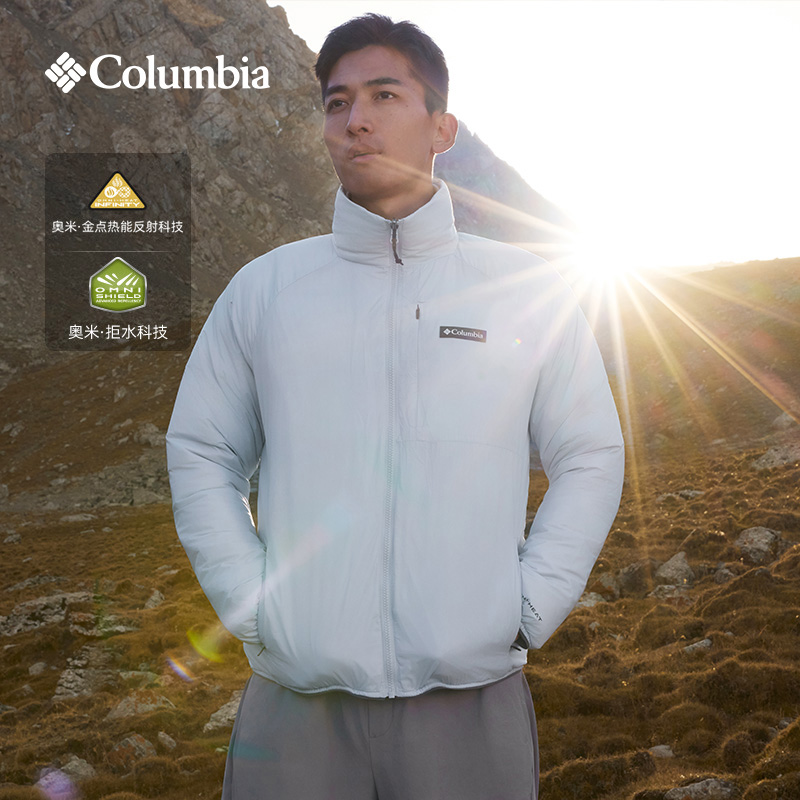 哥伦比亚拒水金点热能保暖羽绒服