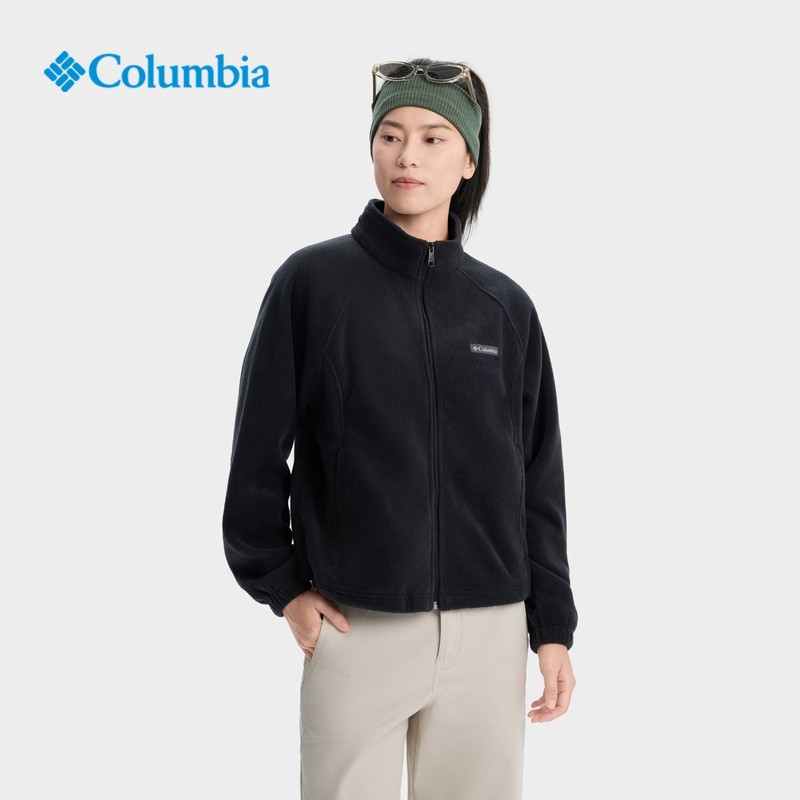 哥伦比亚25秋冬新款抓绒衣外套女