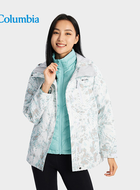 Columbia哥伦比亚女士户外三合一防水透气冲锋衣棉内胆外套WR0635