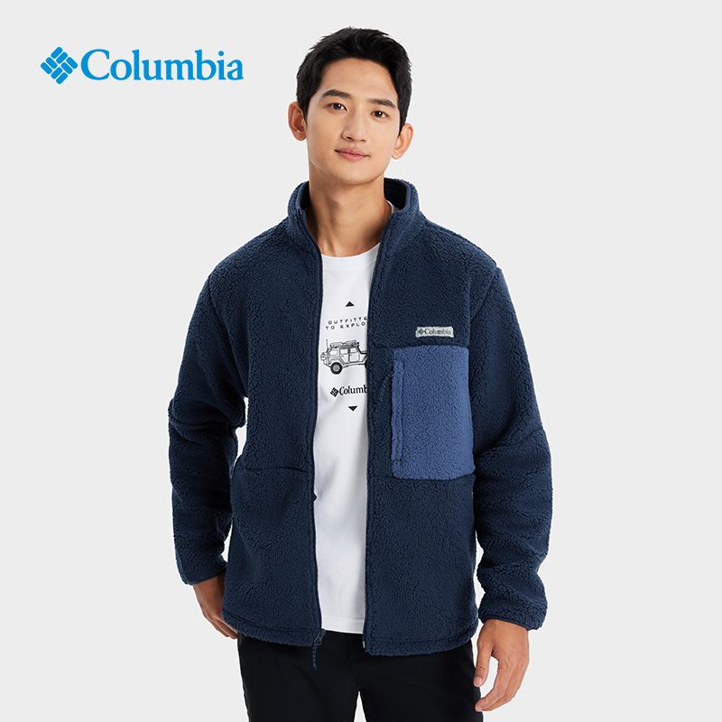 哥伦比亚情侣款保暖柔软抓绒衣