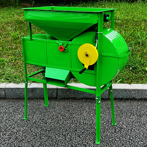 新款农用风选机多功能手摇电动两用风车电机稻谷油菜籽家用扬场机 - 封面