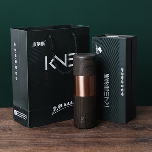 康纳斯保温杯高档抑菌真陶瓷内胆商务送礼焖泡茶水分离车载礼盒男