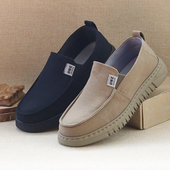 一脚蹬懒人鞋 春季 子 轻便软底男式 休闲鞋 男帆布鞋 老北京透气男单鞋