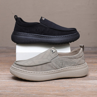 舒适厚底鞋 秋款 软底防滑休闲轻便透气百搭爸爸鞋 男单鞋 老北京布鞋