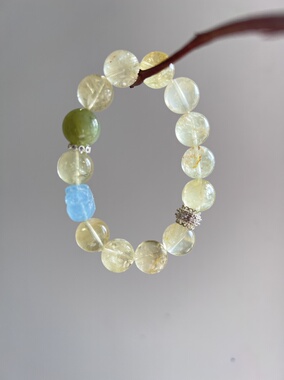 孤品一物一图专属链接粉丝福利放漏水晶手链原创手工编绳不退不换