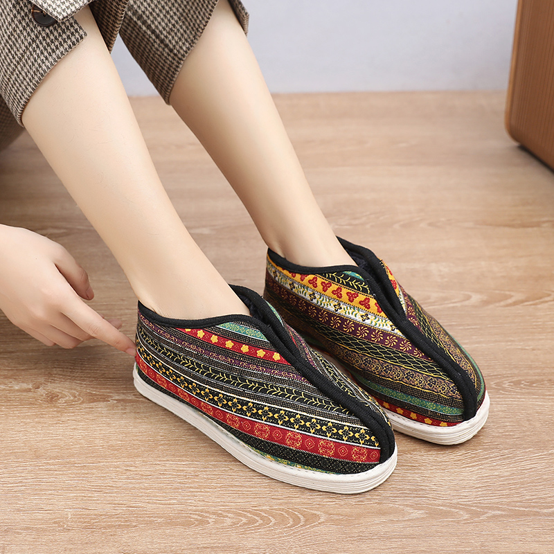 汪源布底棉鞋女秋冬季家居冬天