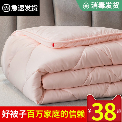 四季春秋被纤维被子加厚保暖棉被