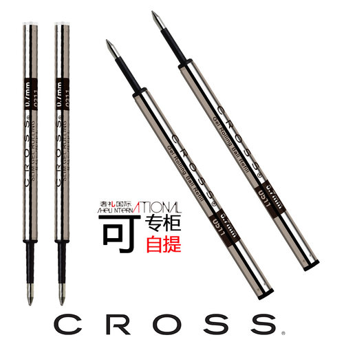 CROSS笔芯美国水性髙仕蓝色古典