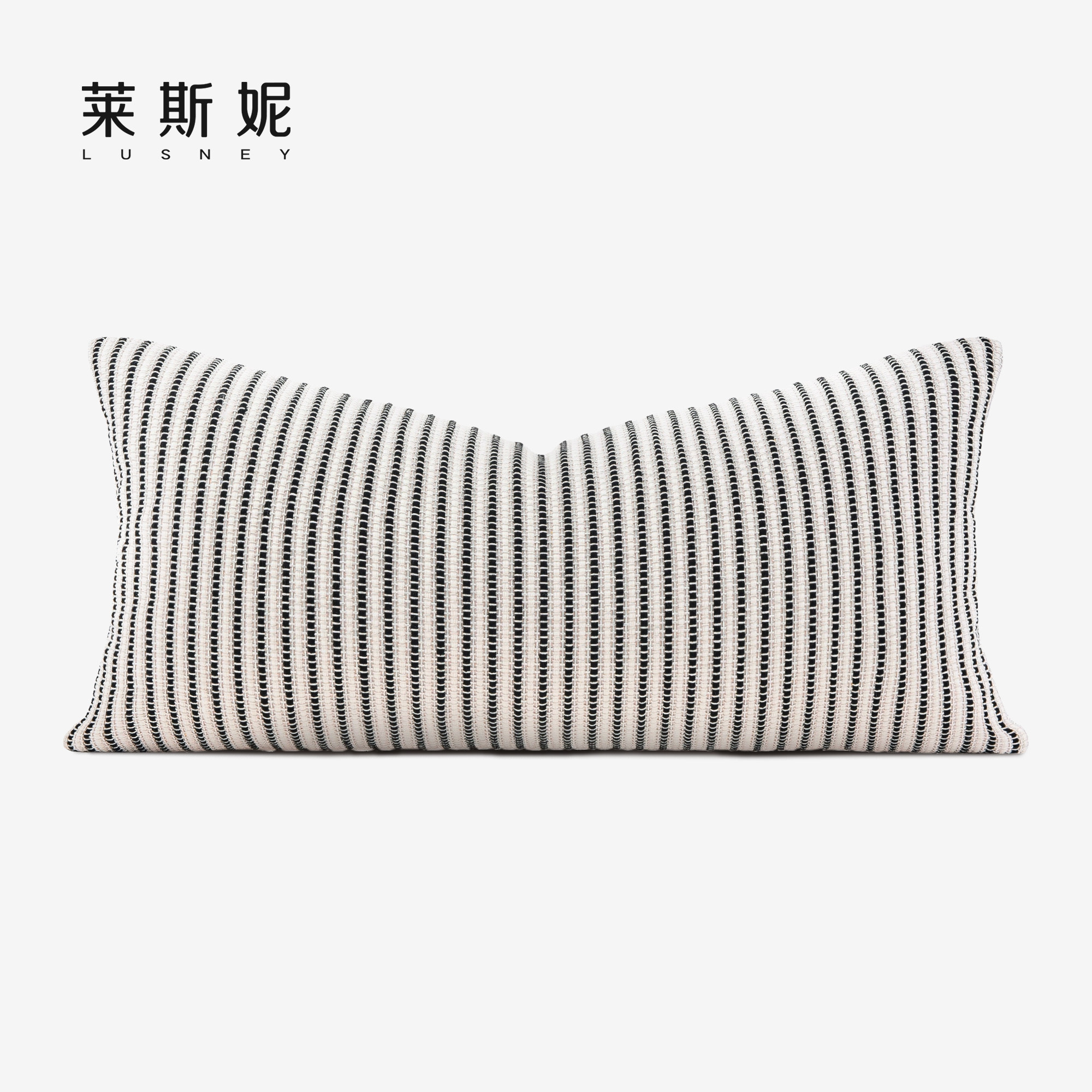轻奢样板间沙发抱枕客厅侘寂风靠枕白色条纹棉麻床上长条靠垫腰枕,居家布艺,腰靠垫,淘宝优惠券,粉丝福利购,淘宝优惠卷