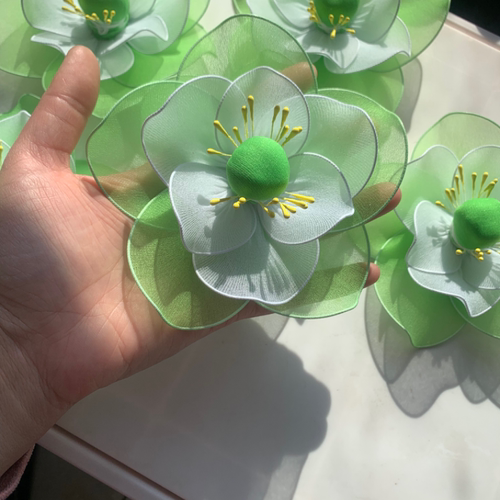 茉莉花手指花道具舞蹈花毕业典礼演出合唱手拿花头饰艺术节手捧花