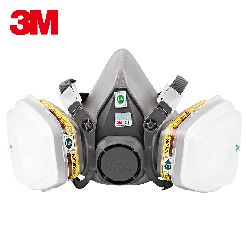 3m6200配6003防毒面具防有机气体蒸气异味酸性气体化工实验室