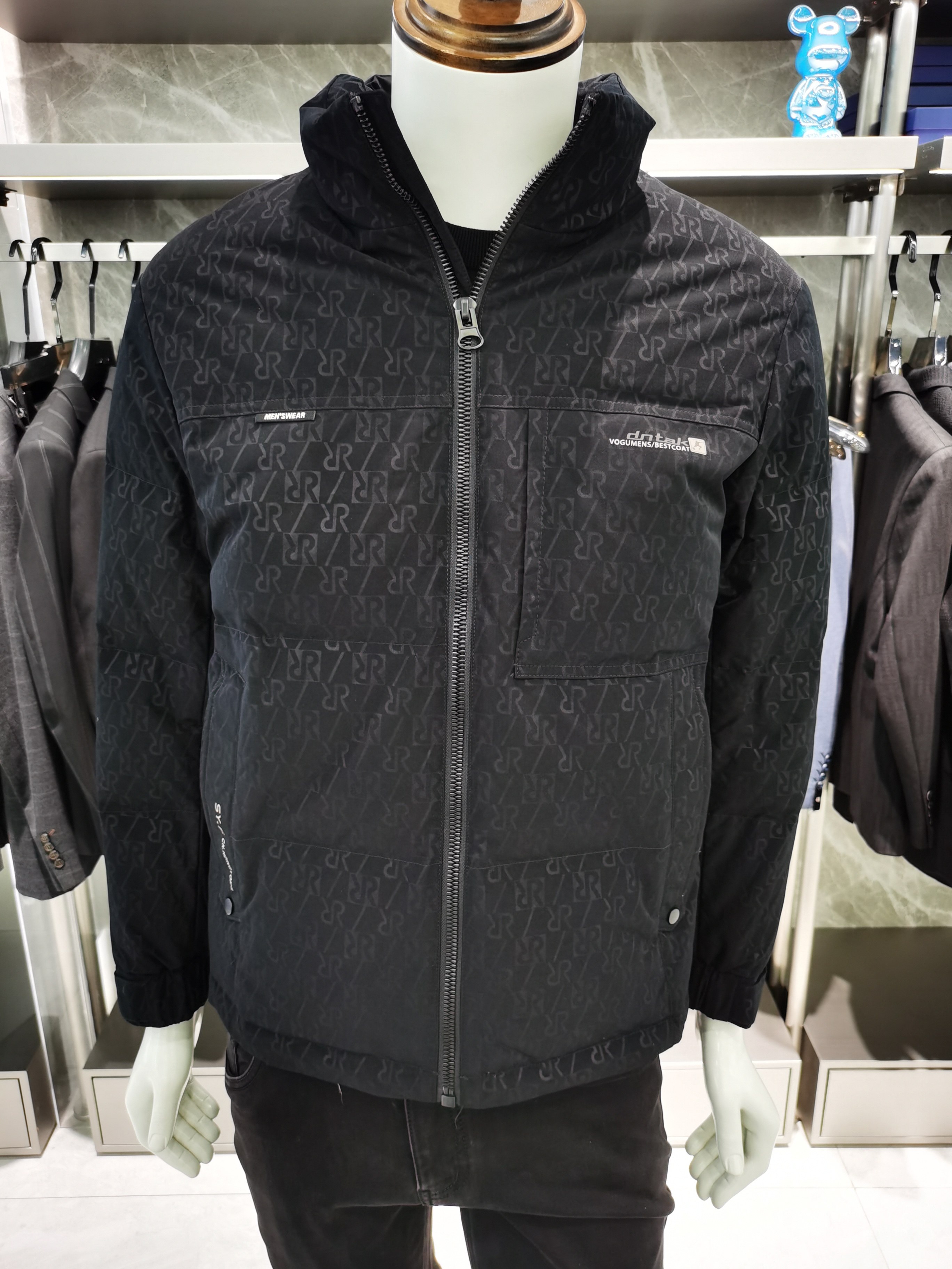 2024冬季高端立领羽绒服男短款商务休闲通勤保暖外套防风时尚冬装