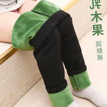秋冬加绒外穿薄绒儿童裤子女打底裤1