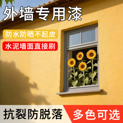 防水涂料自刷家用白色耐久外墙漆