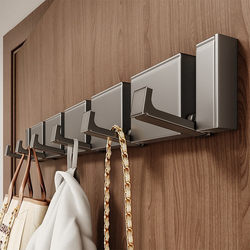 门后隐形挂钩免打孔可折叠挂衣钩