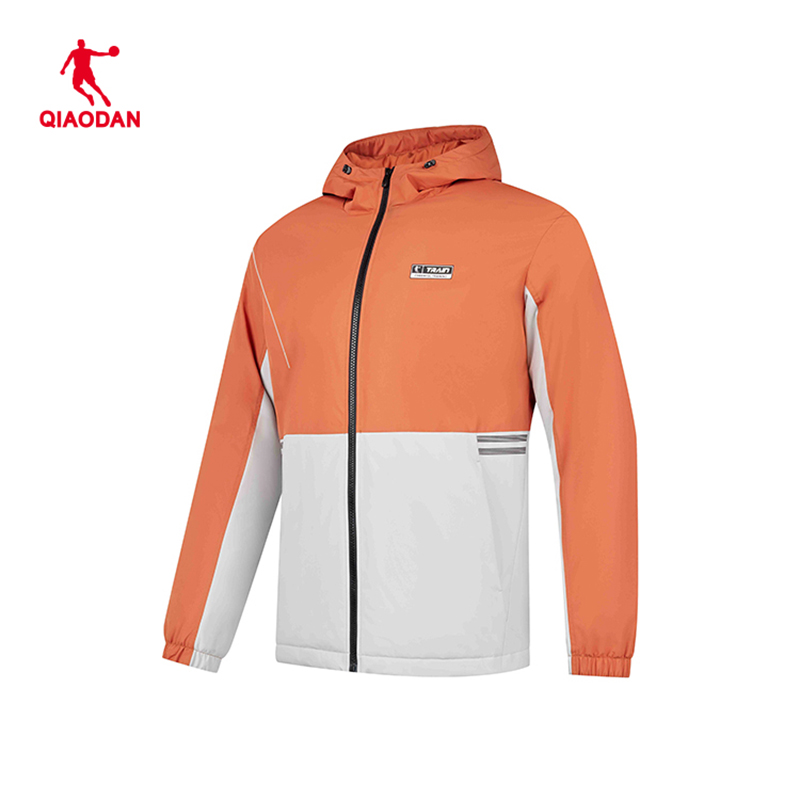 中国乔丹运动服2024新款简约梭织保暖上衣风衣外套男EFD43235338