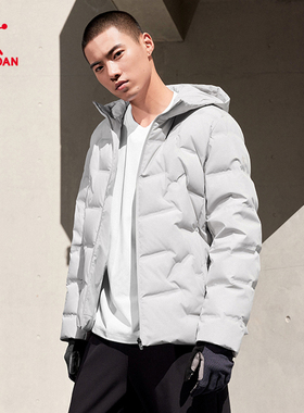 乔丹羽绒服2025冬季新款男士薄短羽绒保暖外套防泼水QDBGM3251809